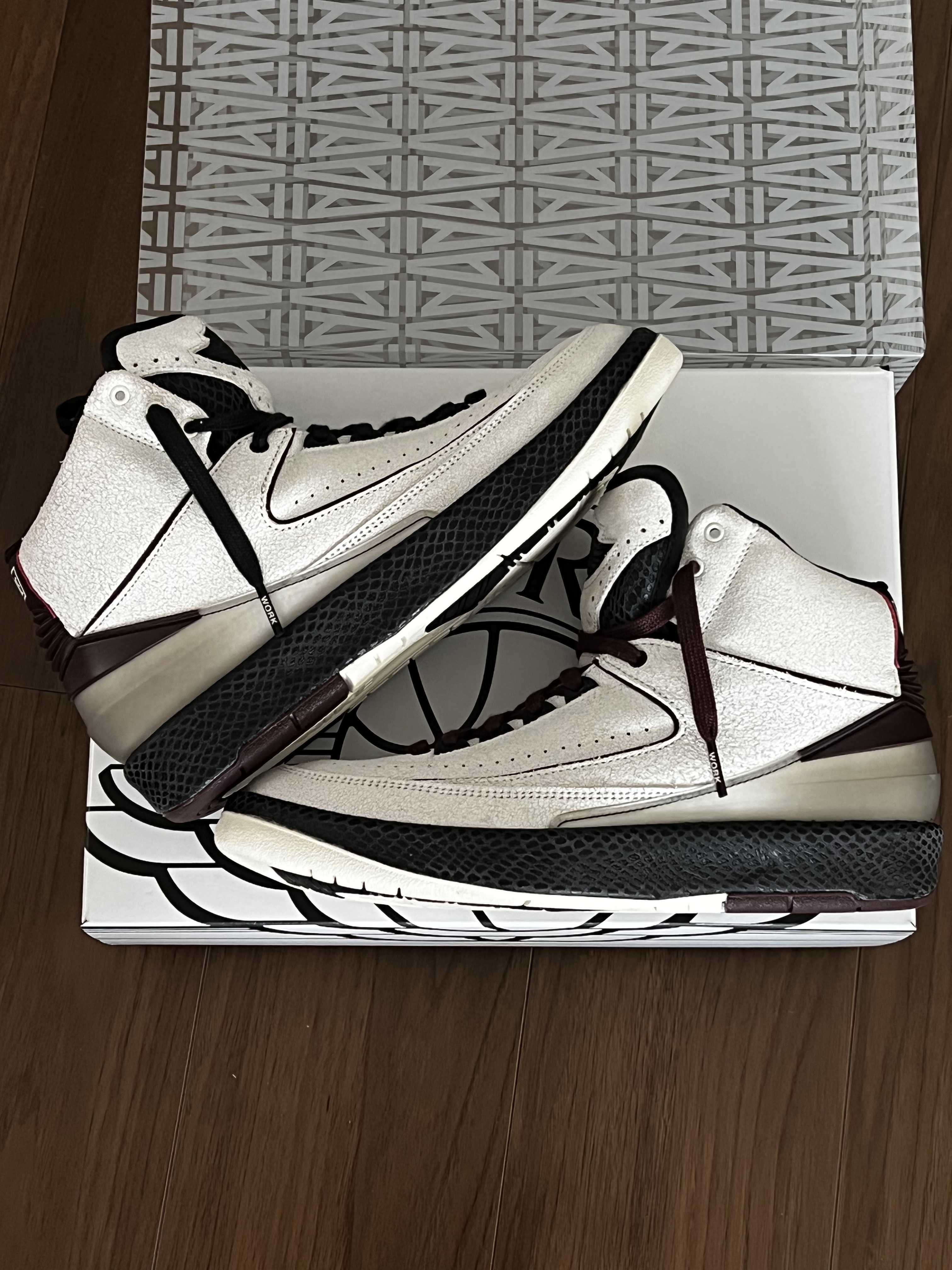 A Ma Maniere × Nike Air Jordan 2 "Airness/Sail and Burgundy"