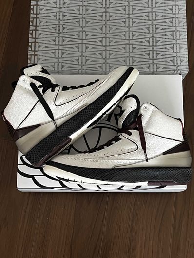 A Ma Maniere × Nike Air Jordan 2 "Airness/Sail and Burgundy"