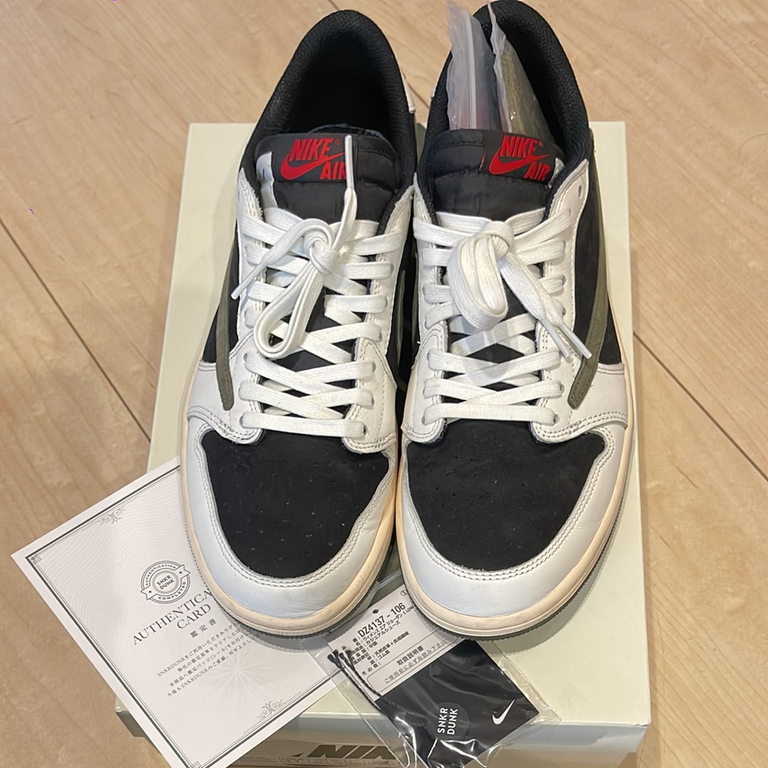 Travis Scott × Nike Women's Air Jordan 1 Low OG "Medium Olive"