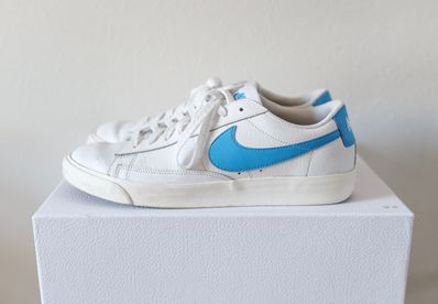 Nike Blazer Low Leather "White/Laser Blue/Sail"