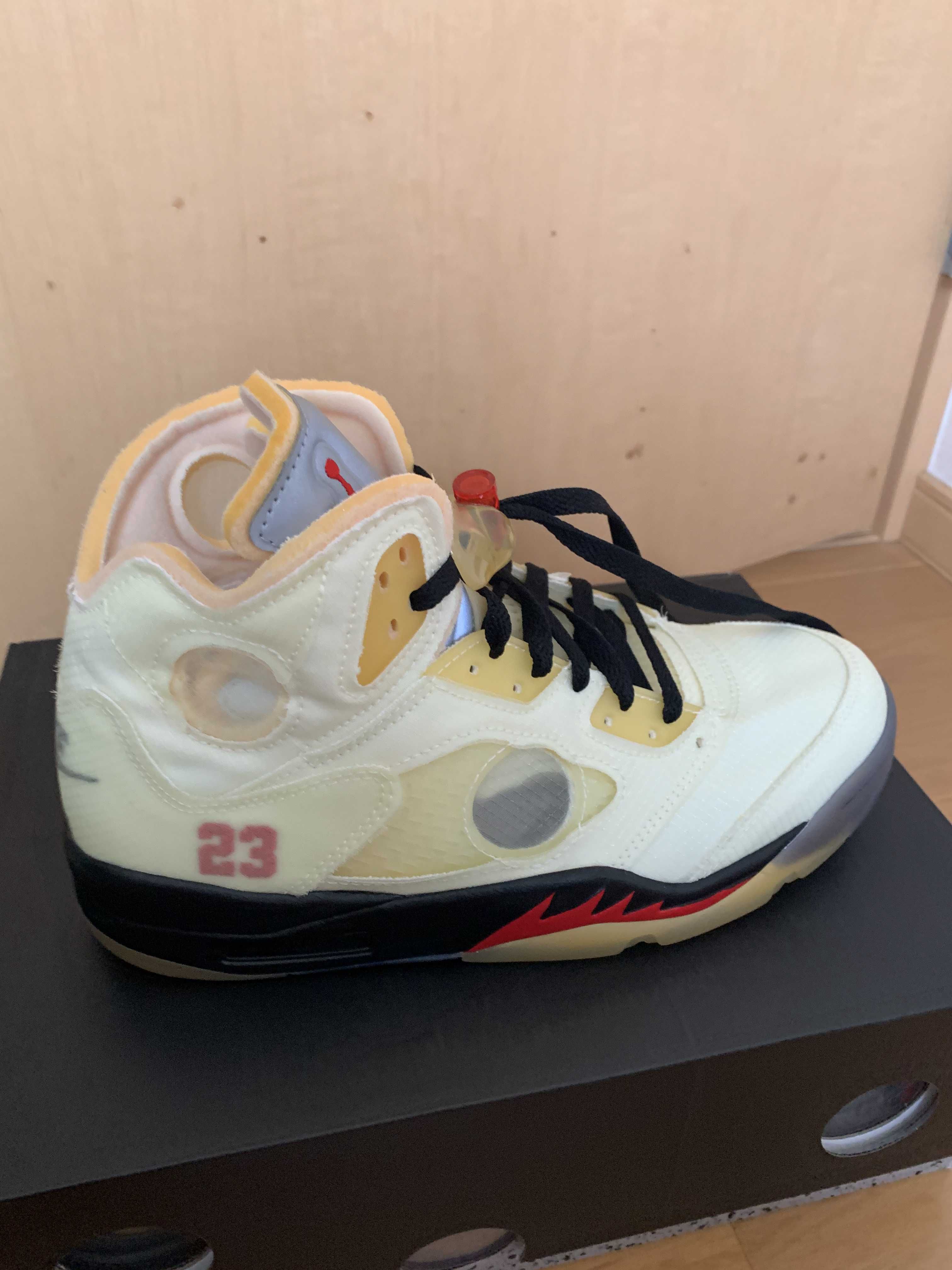 Off-White × Nike Air Jordan 5 "Sail"