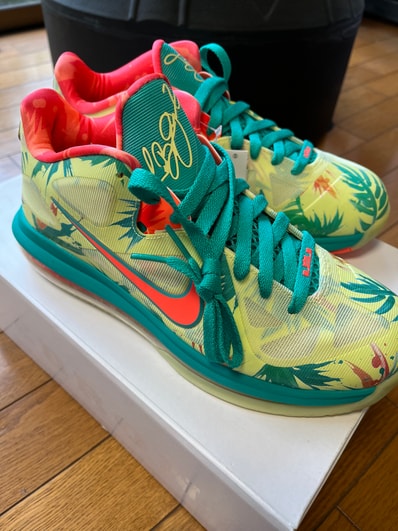 Nike LeBron 9 Low "White Lime and Bright Mango"