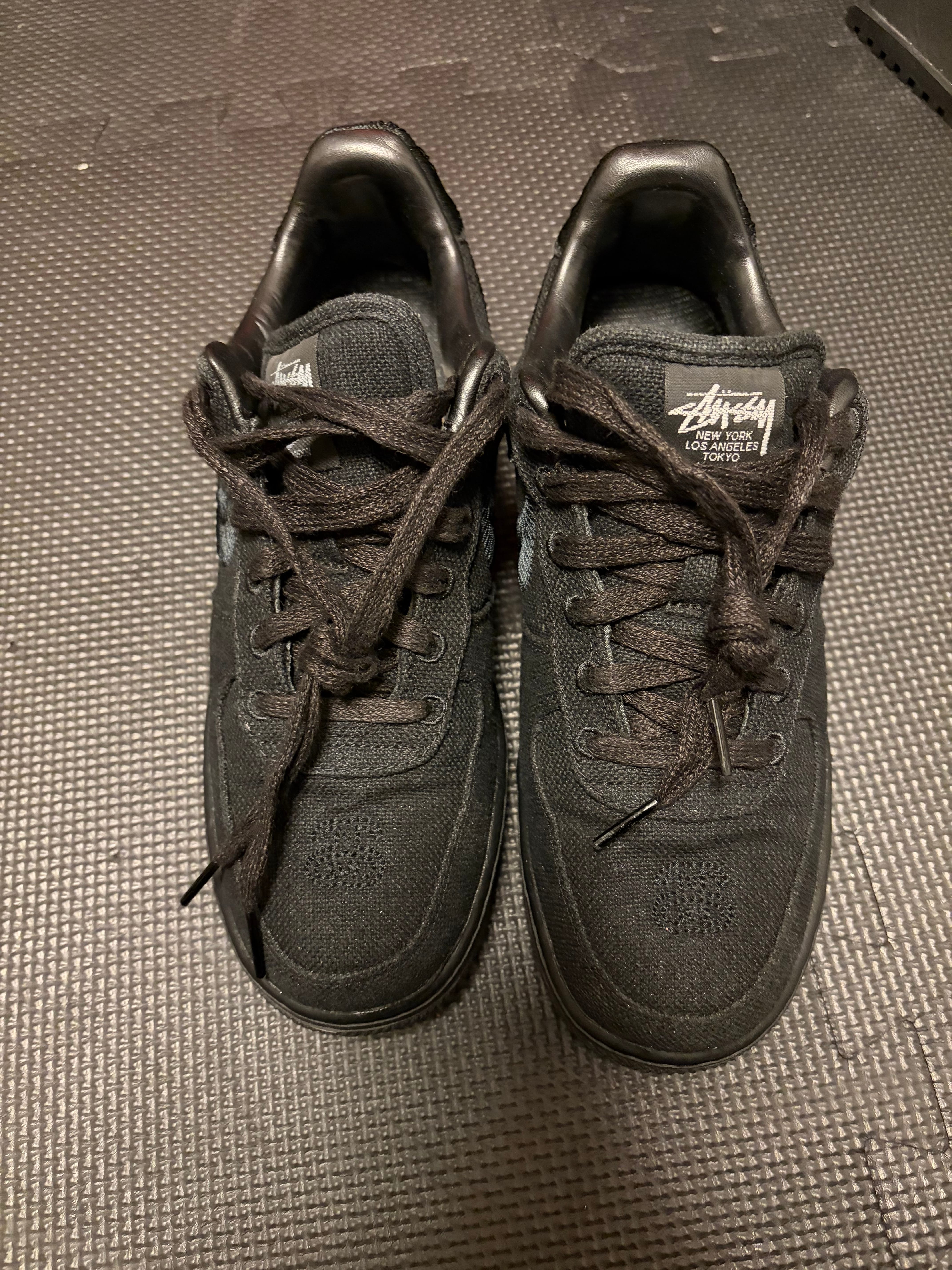 Stussy × Nike Air Force 1 Low "Triple Black"