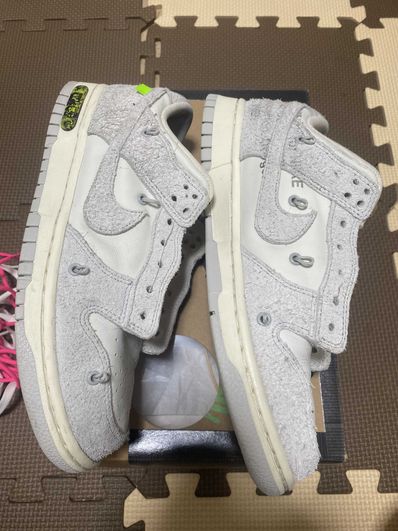 Off-White × Nike Dunk Low "Sail/Neutral Gray/Hyper Pink"