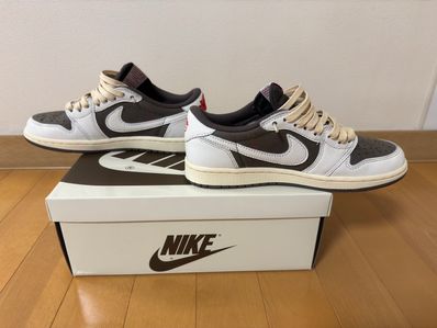 Travis Scott × Nike Air Jordan 1 Low OG SP "Reverse Mocha/Sail and Ridgerock"