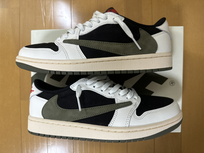 Travis Scott × Nike Women's Air Jordan 1 Low OG "Medium Olive"