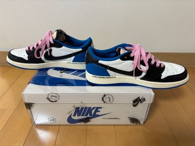 Travis Scott × fragment design × Nike Air Jordan 1 Low OG SP "Military Blue"