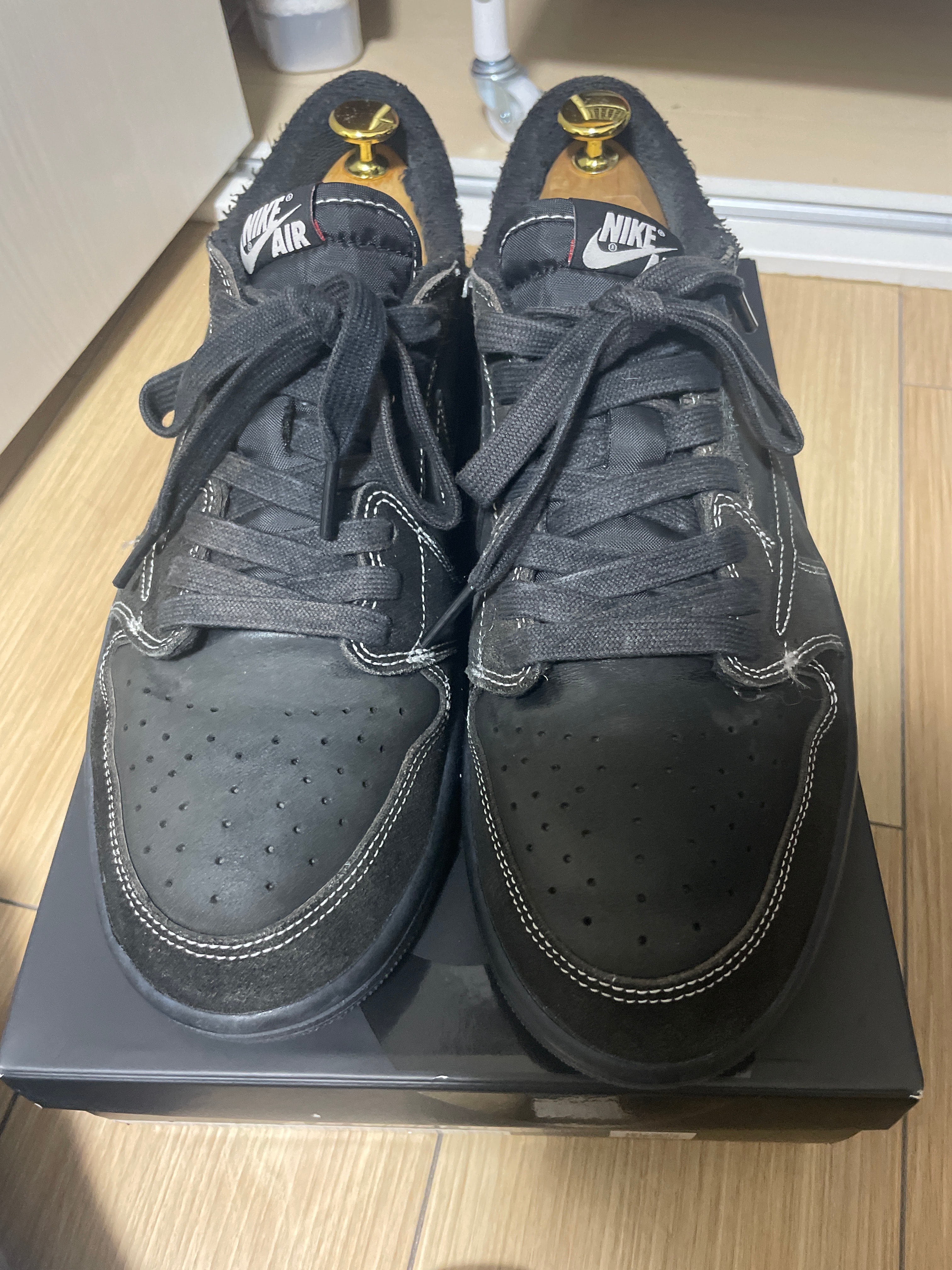 Travis Scott × Nike Air Jordan 1 Low OG SP "Black Phantom"