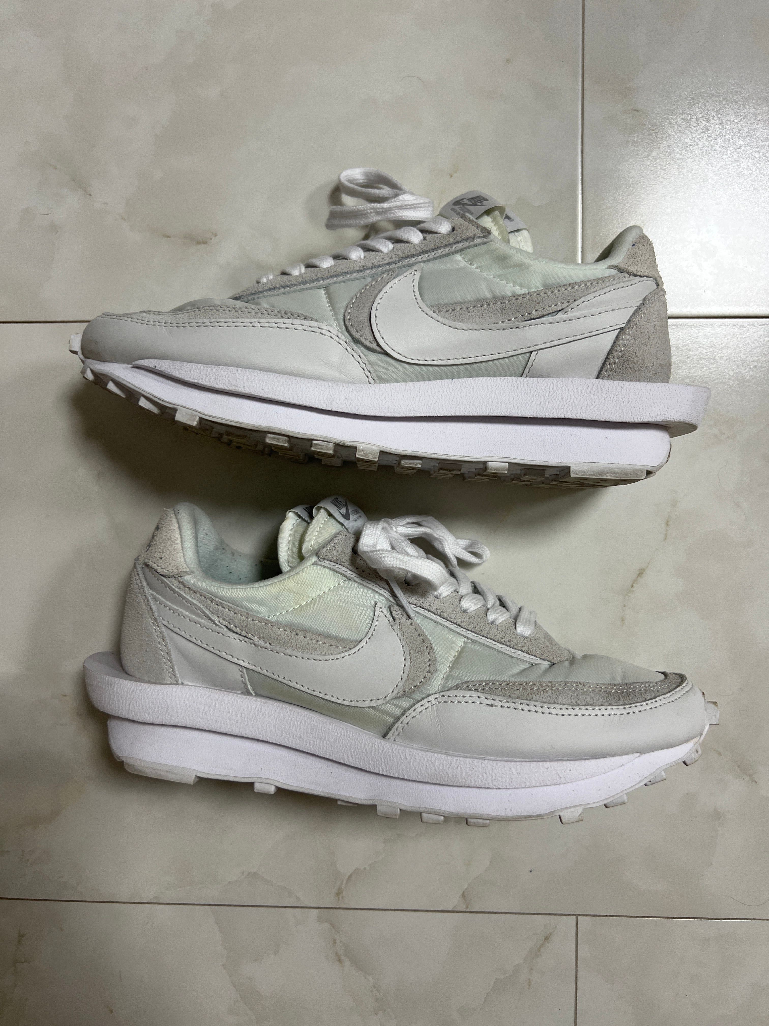 sacai × Nike LDV Waffle "Triple White"