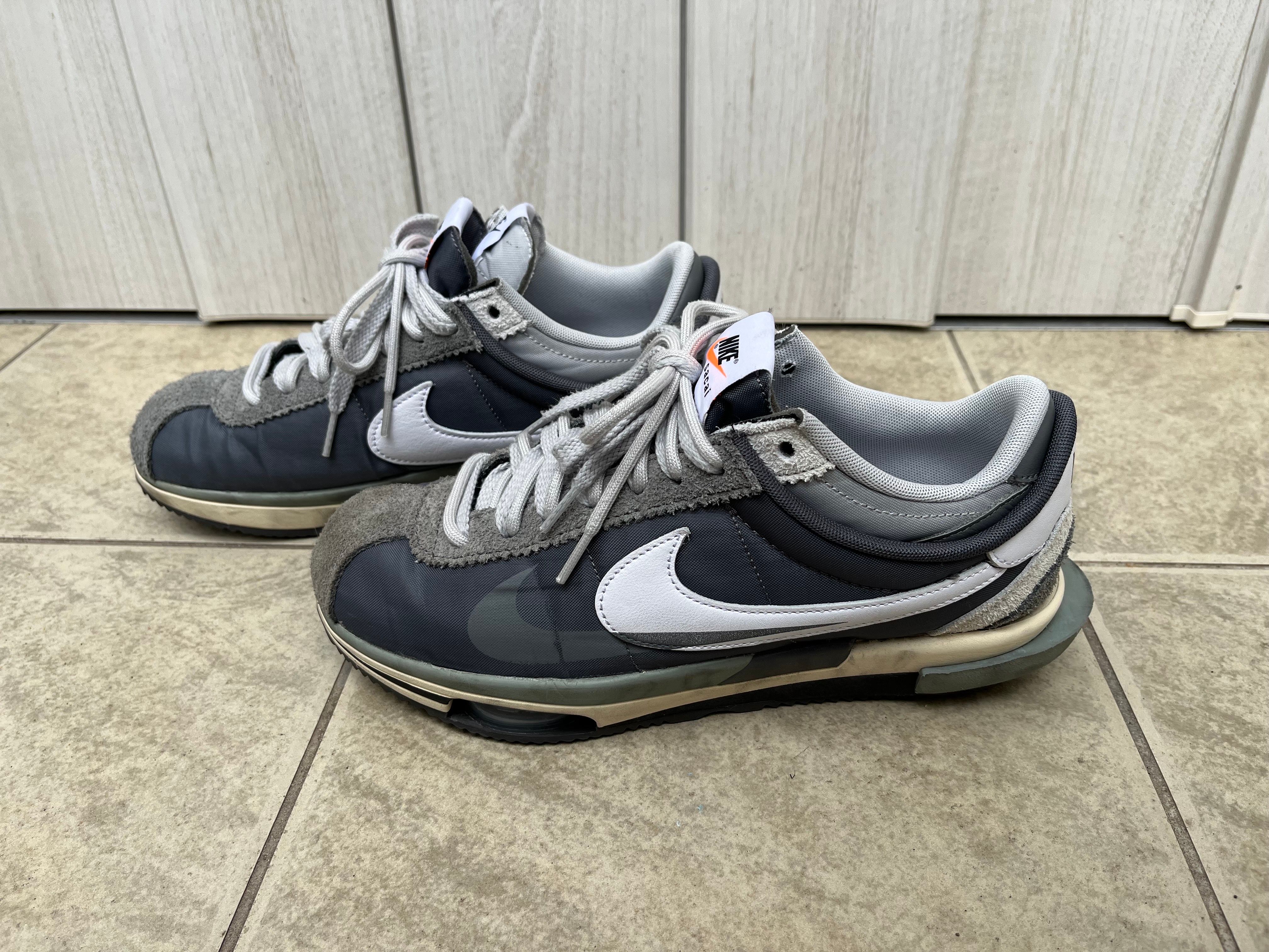 sacai × Nike Zoom Cortez "Iron Grey"