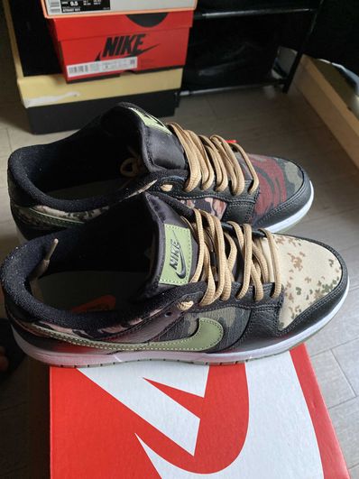 NIKE DUNK LOW SE "BLACK MULTI CAMO"
