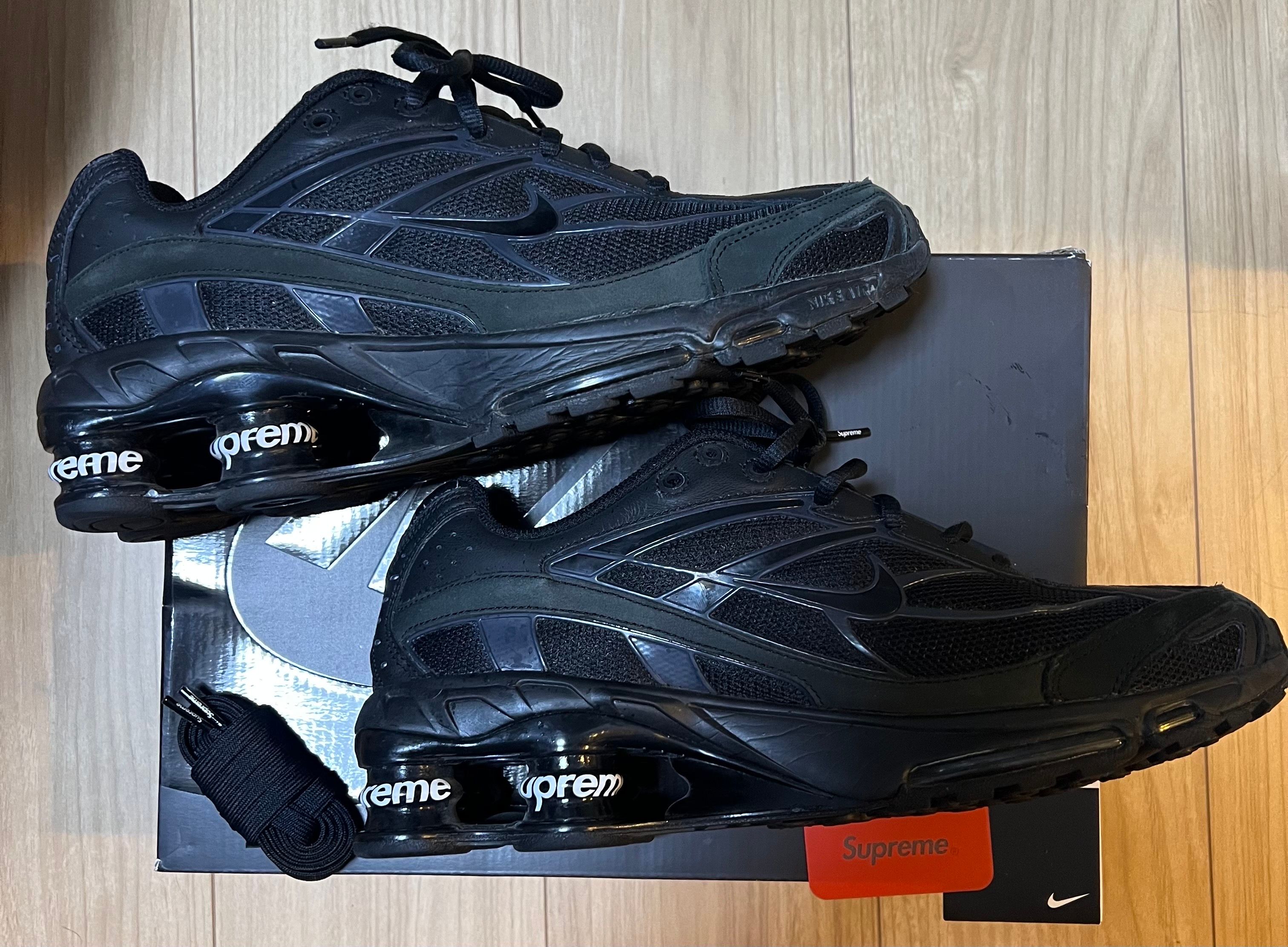 Supreme × Nike Shox Ride 2 "Black/Black-White"