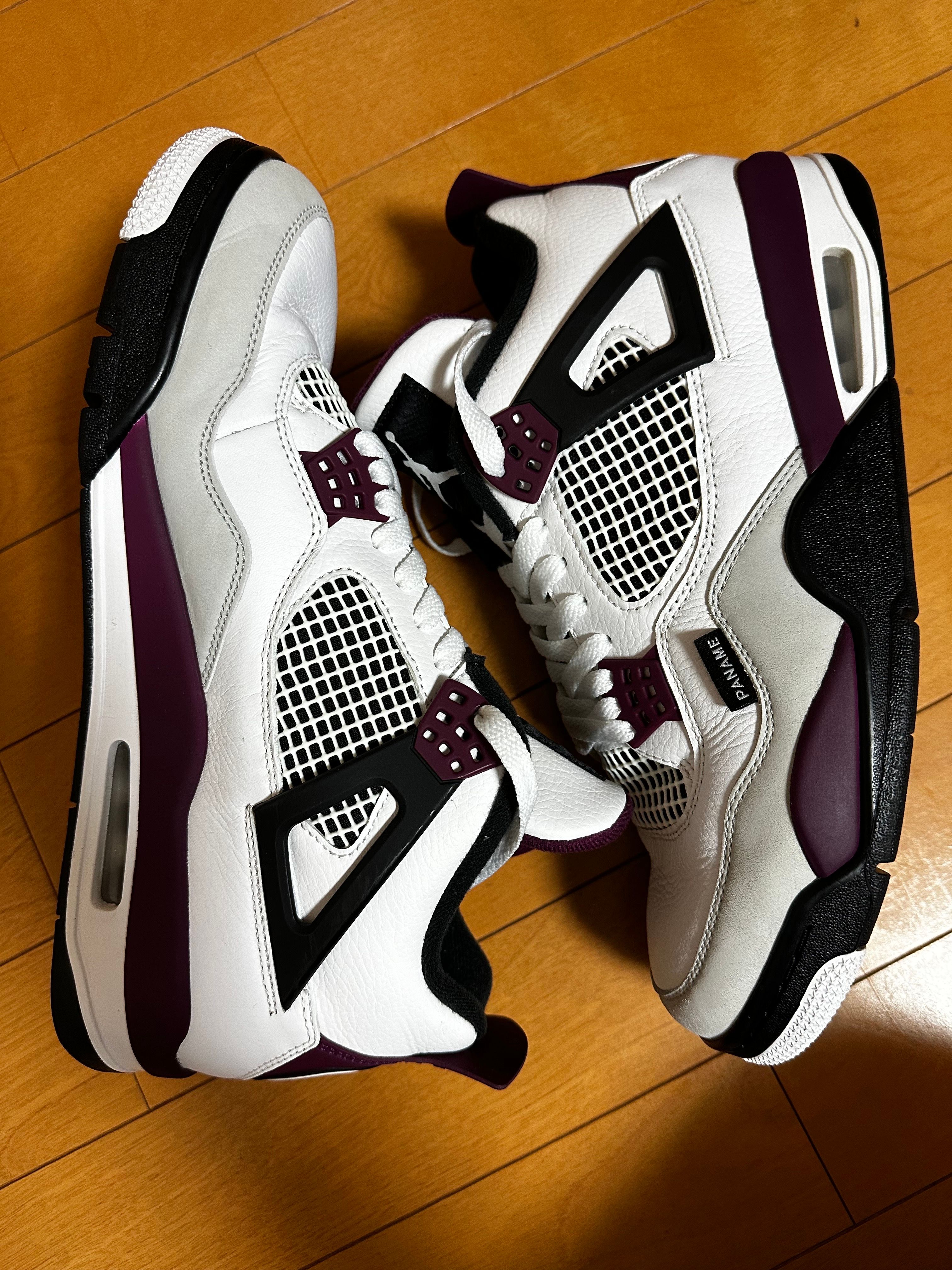 Paris Saint Germain ×Nike Air Jordan 4 Retro "White/Bordeaux/Neutral Gray"