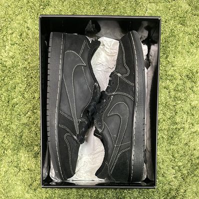 Travis Scott × Nike Air Jordan 1 Low OG SP "Black Phantom"