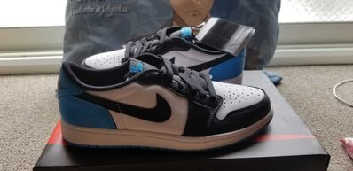 Nike Air Jordan 1 Low OG "Black and Dark Powder Blue/UNC"