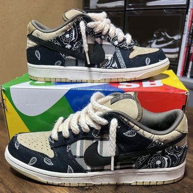 Travis Scott × Nike SB Dunk Low "Black/Parachute Beige"