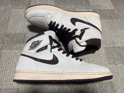 A Ma Maniere × Nike Air Jordan 1 Retro High OG "Sail and Burgundy"