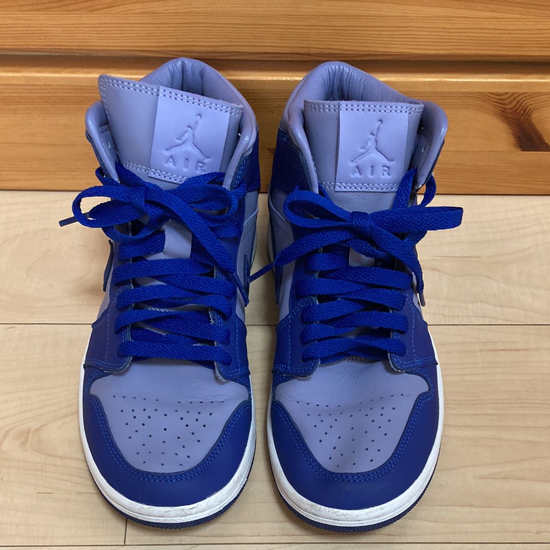 NIKE Women's AIR JORDAN 1 MID "BLUE/GREY"