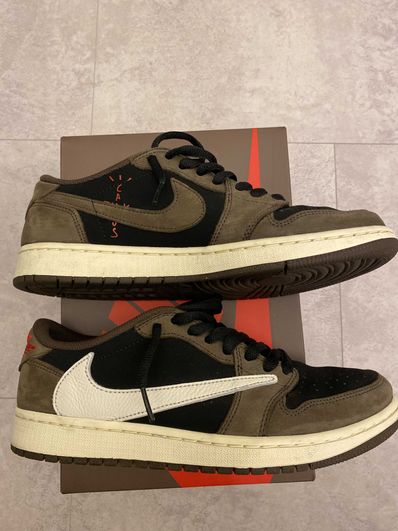 Travis Scott × Nike Air Jordan 1 Low OG SP-T "Black/Dark Mocha"
