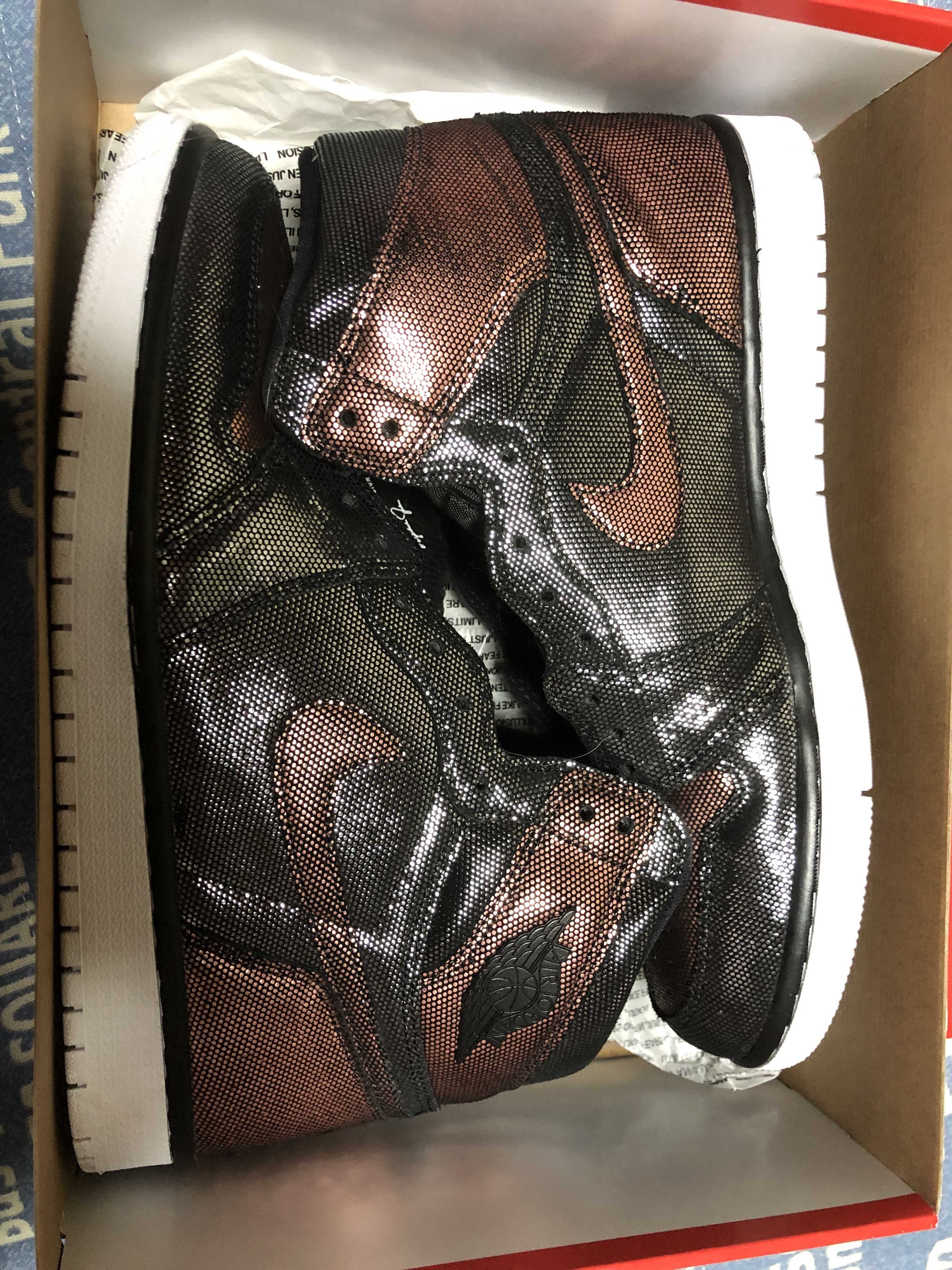 Nike Women's Air Jordan 1 High OG Fearless Metallic Rose Gold