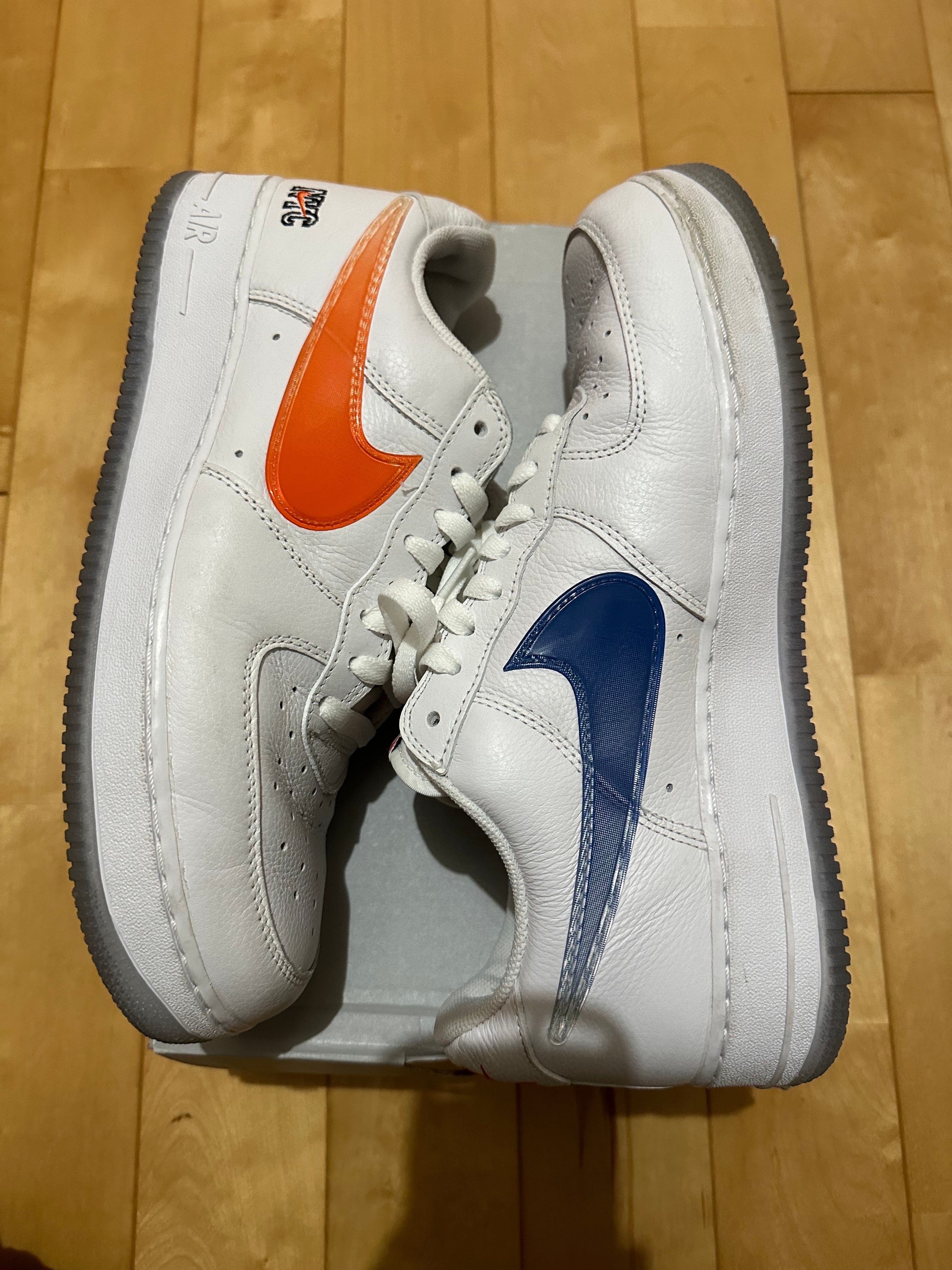 KITH × Nike Air Force 1 Low "White/Rush Blue/White/Brilliant Orange"