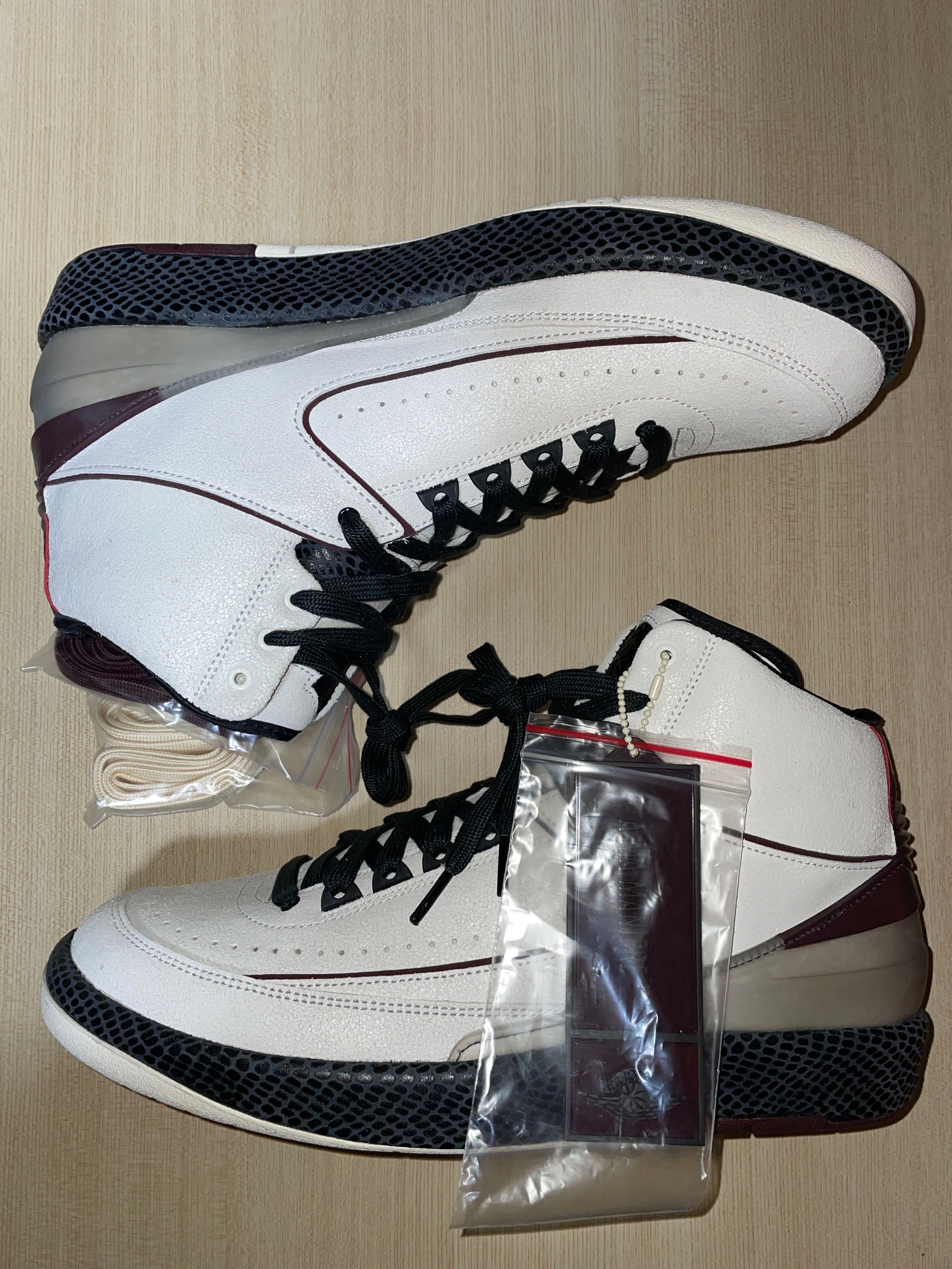 A Ma Maniere × Nike Air Jordan 2 "Airness/Sail and Burgundy"