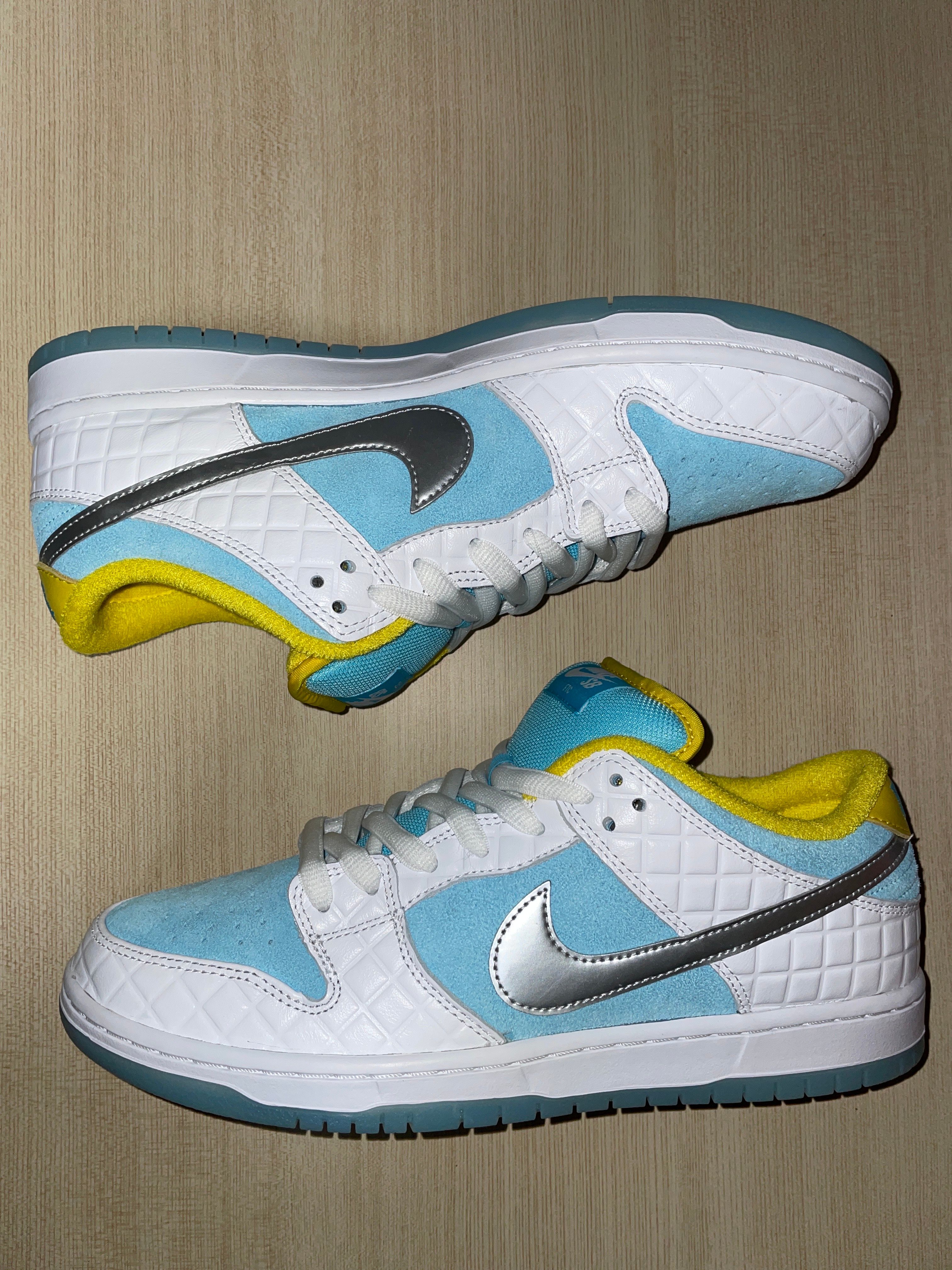 FTC × Nike SB Dunk Low "White/Blue"