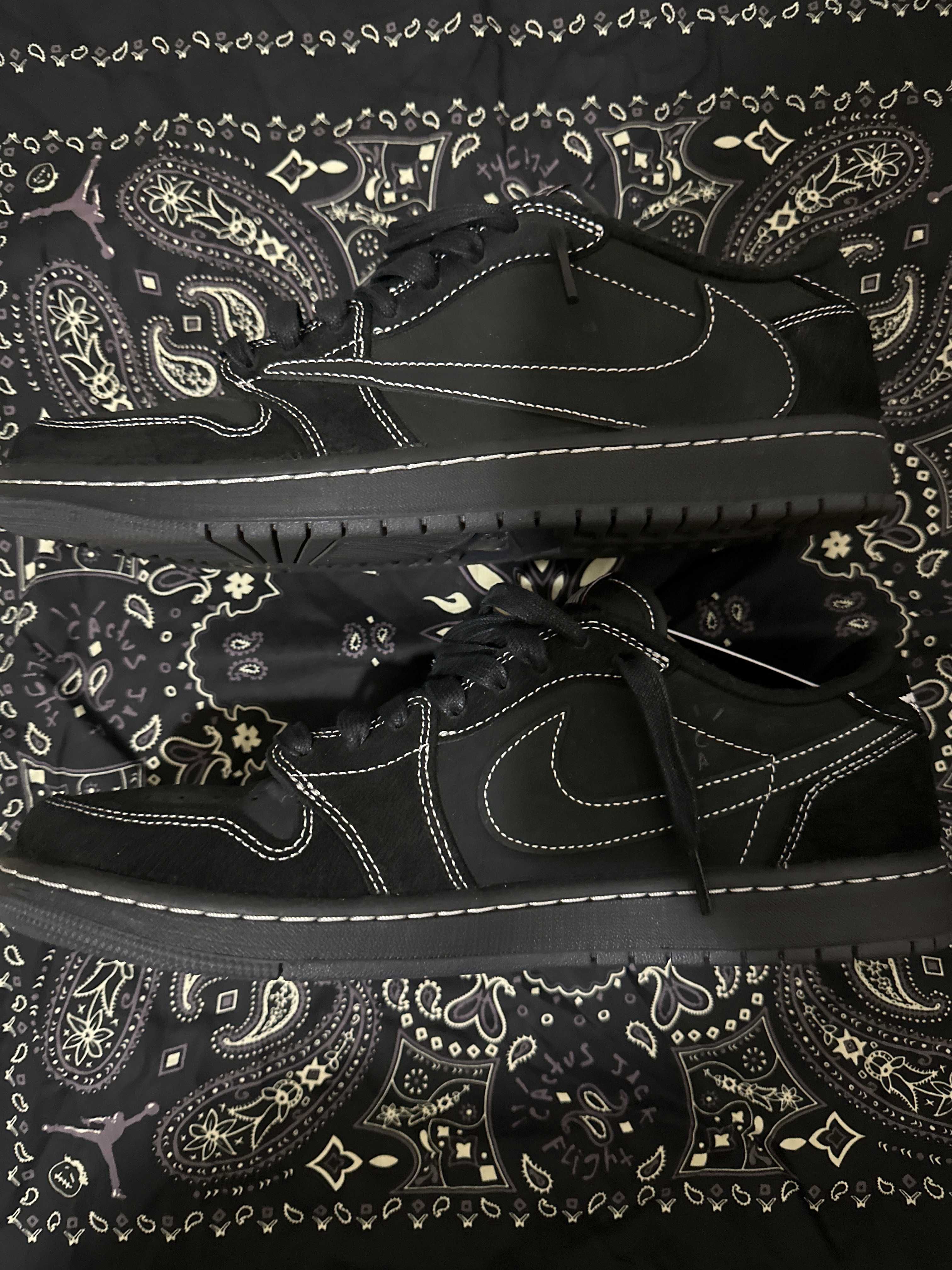 Travis Scott × Nike Air Jordan 1 Low OG SP "Black Phantom"