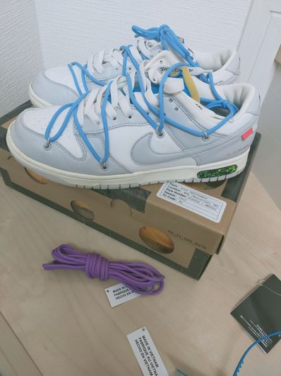 Off-White × Nike Dunk Low "Sail/Neutral Gray"