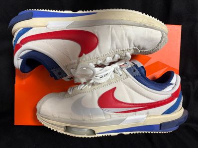 sacai × Nike Zoom Cortez "White and University Red"