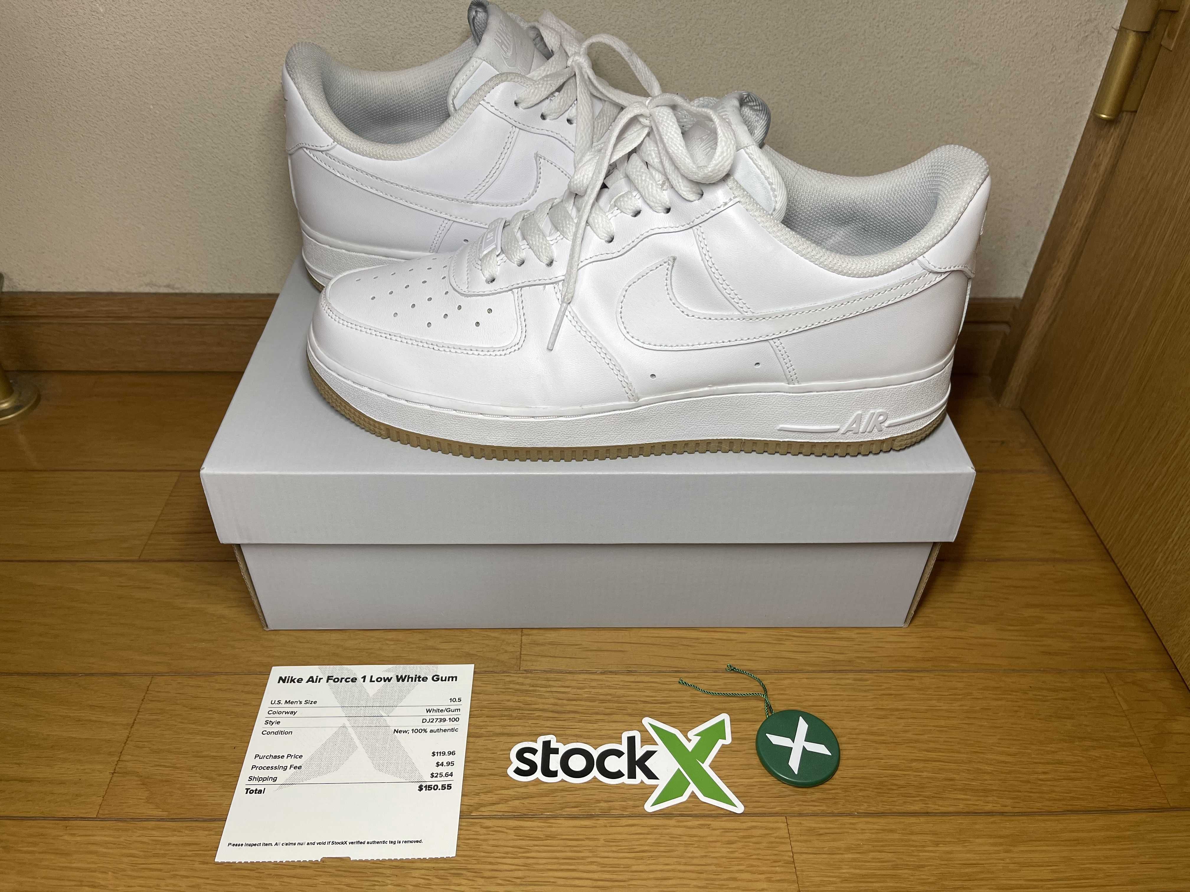 Nike Air Force 1 Low "White/Gum"