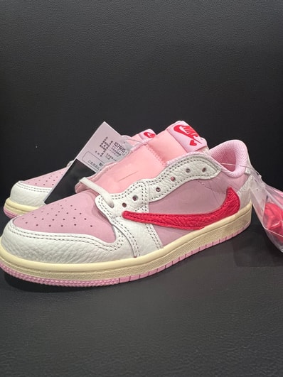 Travis Scott × Nike PS Jordan 1 Low OG SP "Sail/Tropical Pink"