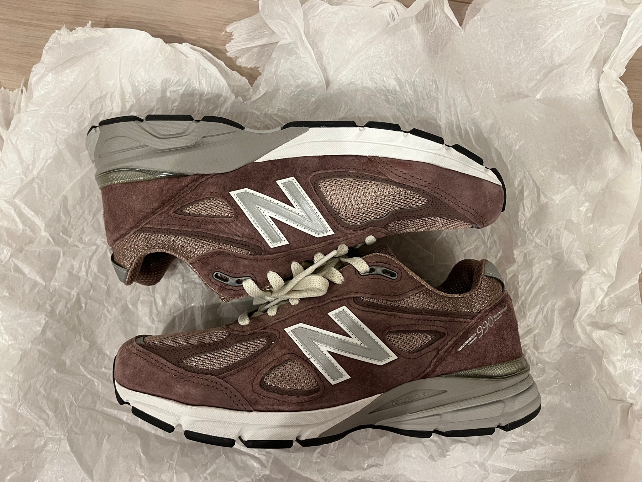KITH × New Balance 990V4 Made in USA "Dusty Mauve"