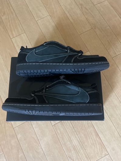 Travis Scott × Nike Air Jordan 1 Low OG SP "Black Phantom"