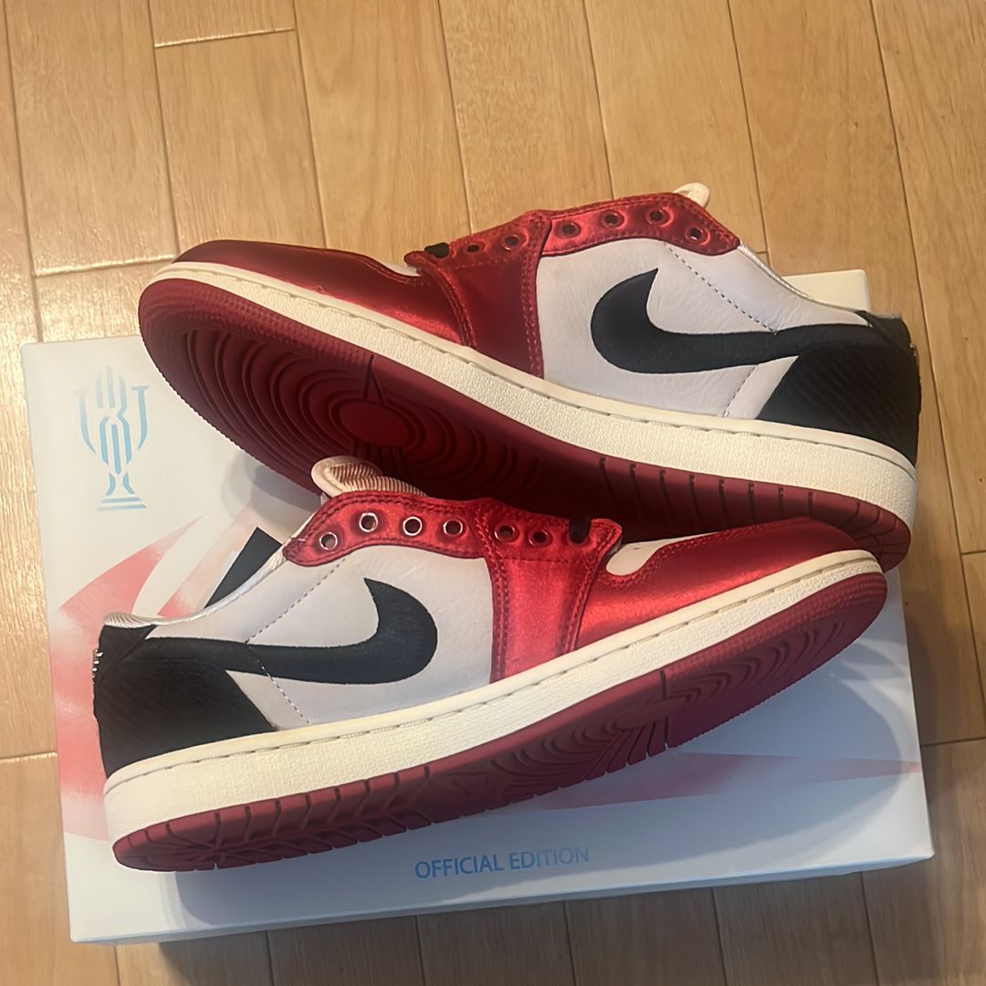 Trophy Room × Nike Air Jordan 1 Low OG "Sail and Varsity Red"