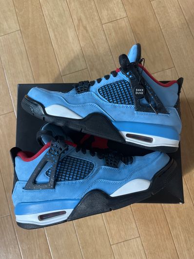 Travis Scott × Nike Air Jordan 4 Retro Cactus Jack "University Blue"