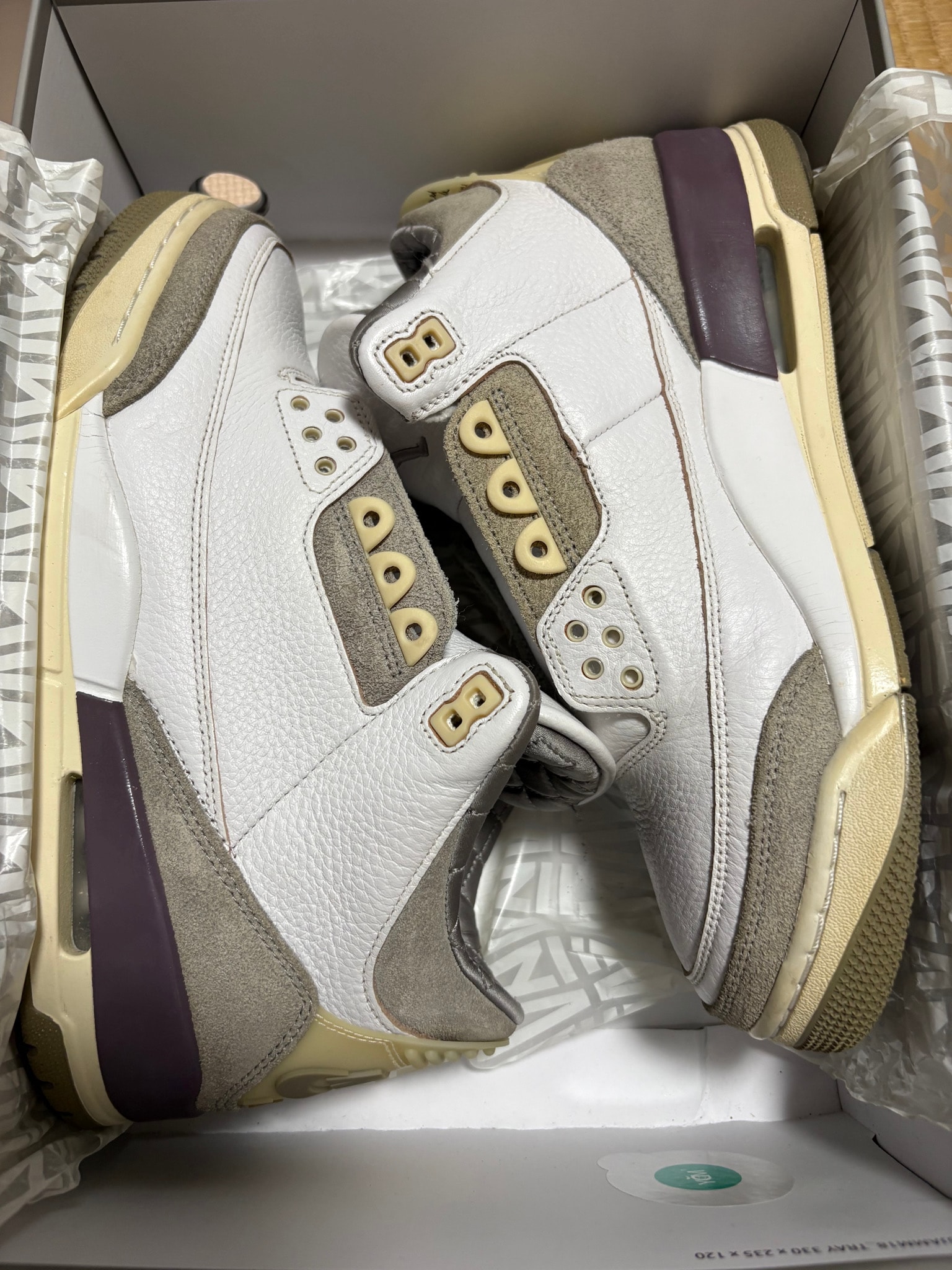 A Ma Maniere × Nike Women's Air Jordan 3 Retro SP "White/Medium Grey Violet Ore"