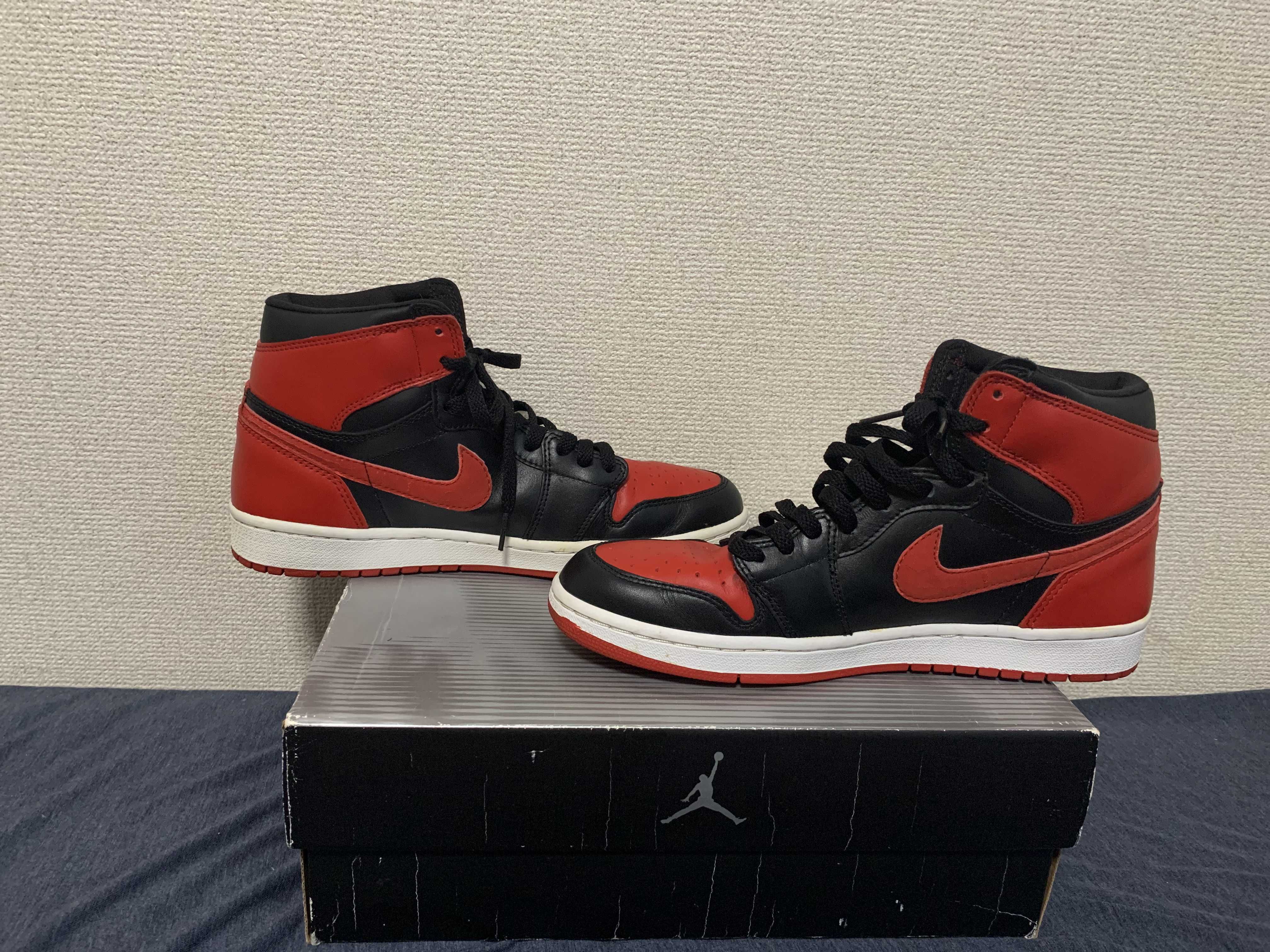 Nike Air Jordan 1 Retro High "Black Varsity Red/Bred"(2001)