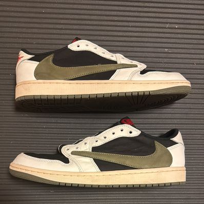 Travis Scott × Nike Women's Air Jordan 1 Low OG "Medium Olive"