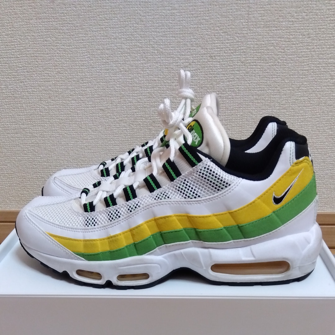 Nike Air Max 95 Essential "White/Green Apple-Tour Yellow-Black"