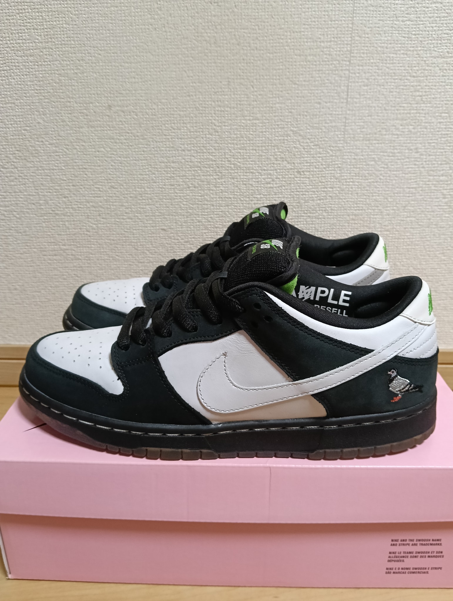STAPLE × Nike SB Dunk Low "Pigeon Black/White"