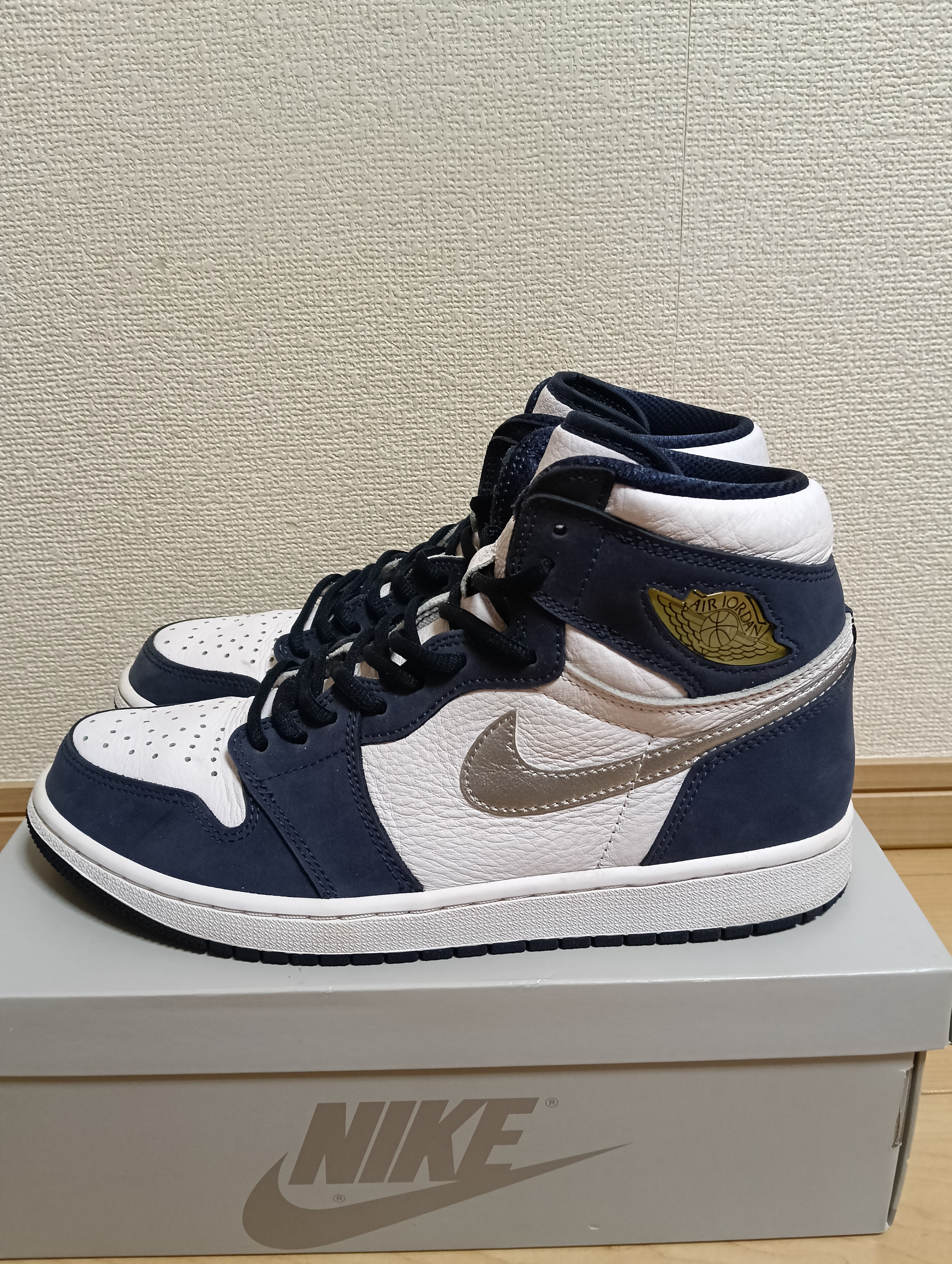 Nike Air Jordan 1 High OG CO.JP "White/Midnight Navy" (2020) (Standard Box)