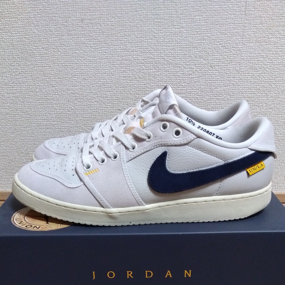 UNION × Nike Air Jordan 1 Low KO "Sail Leather"