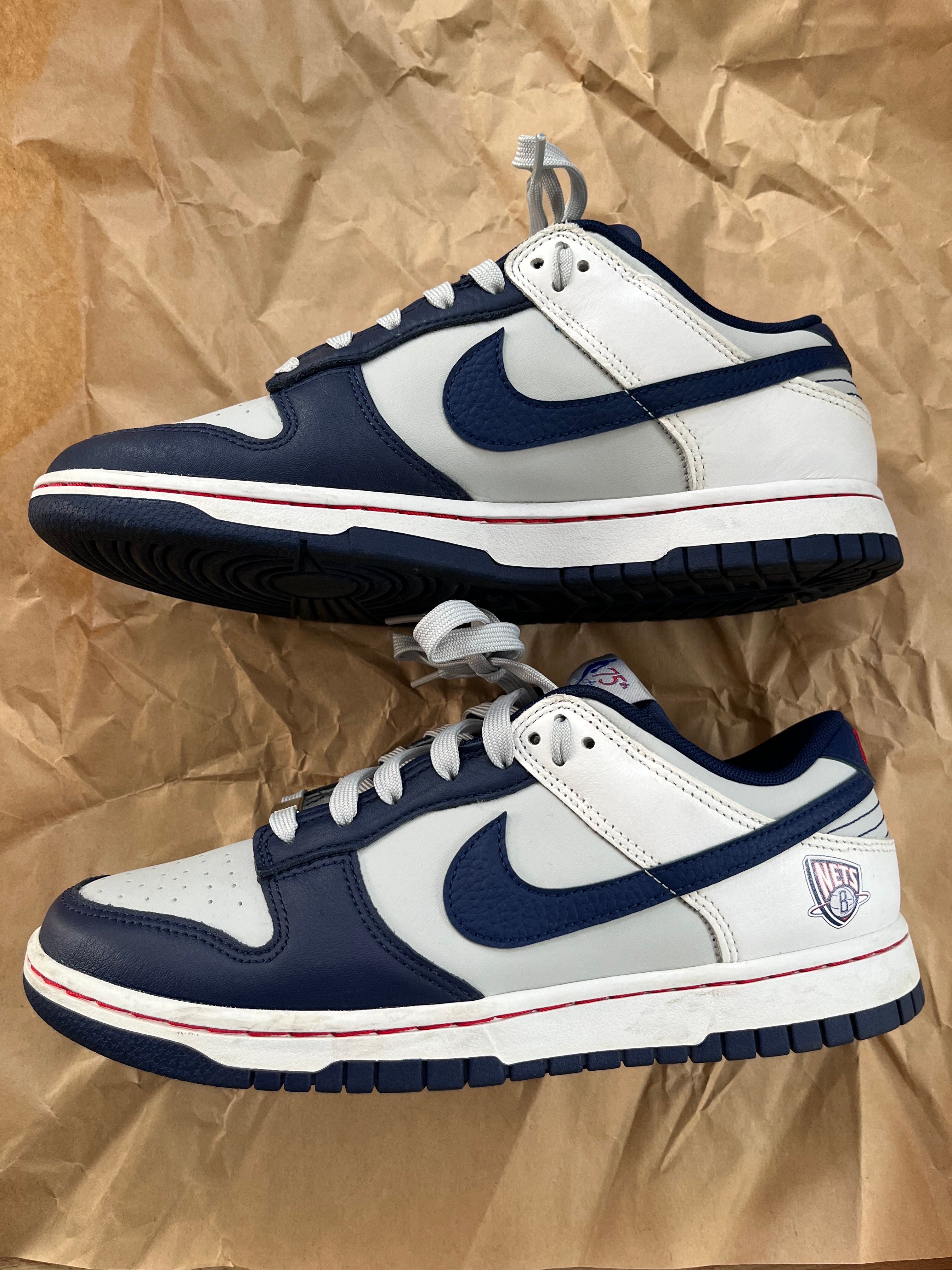 NBA × Nike Dunk Low EMB 75th Anniversary "Nets"