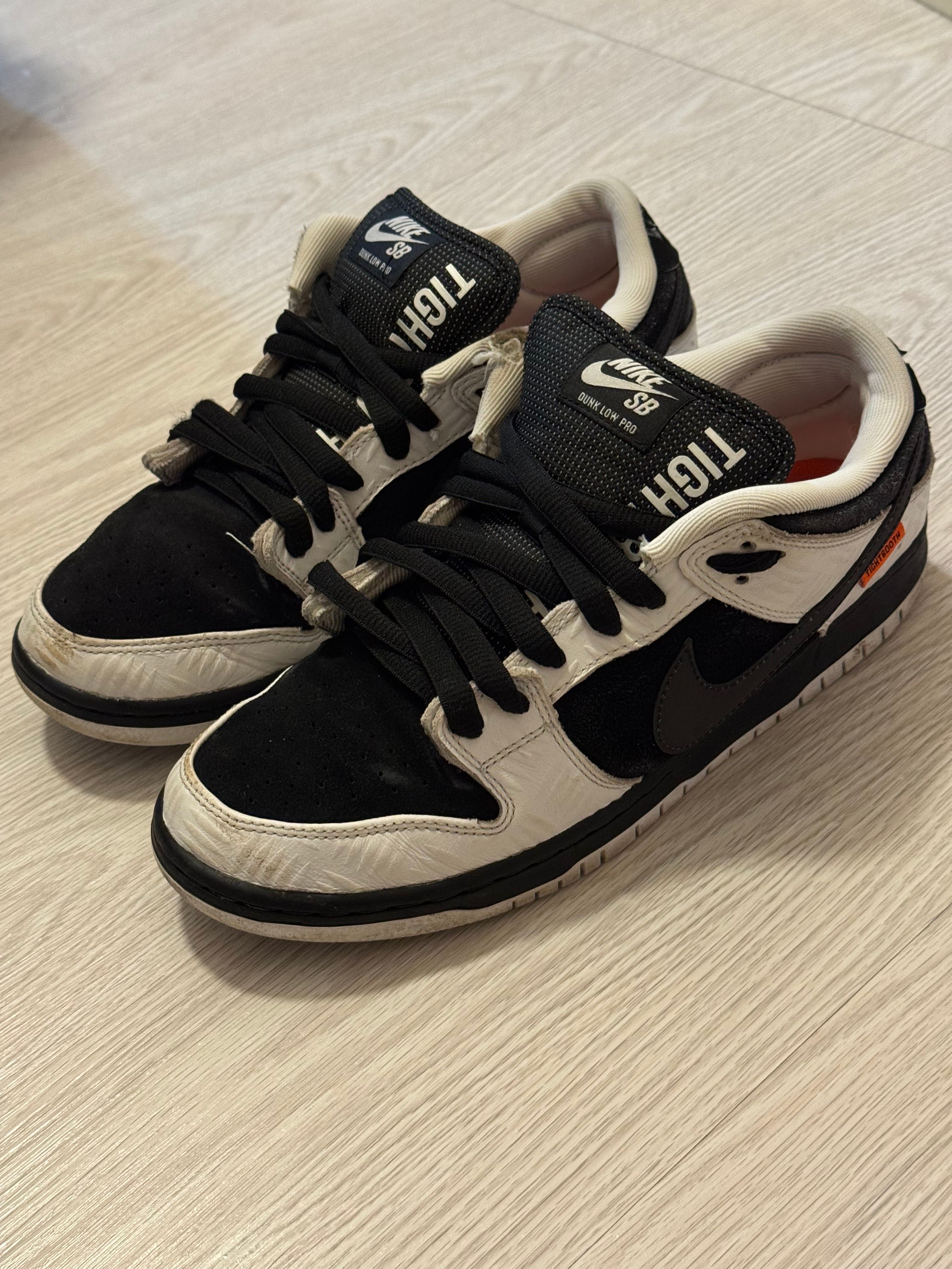 TIGHTBOOTH × Nike SB Dunk Low Pro QS "Black and White"