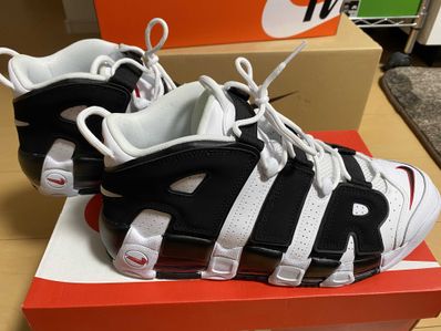 NIKE AIR MORE UPTEMPO "WHITE/BLACK/UNIVERSITY RED"(2020)