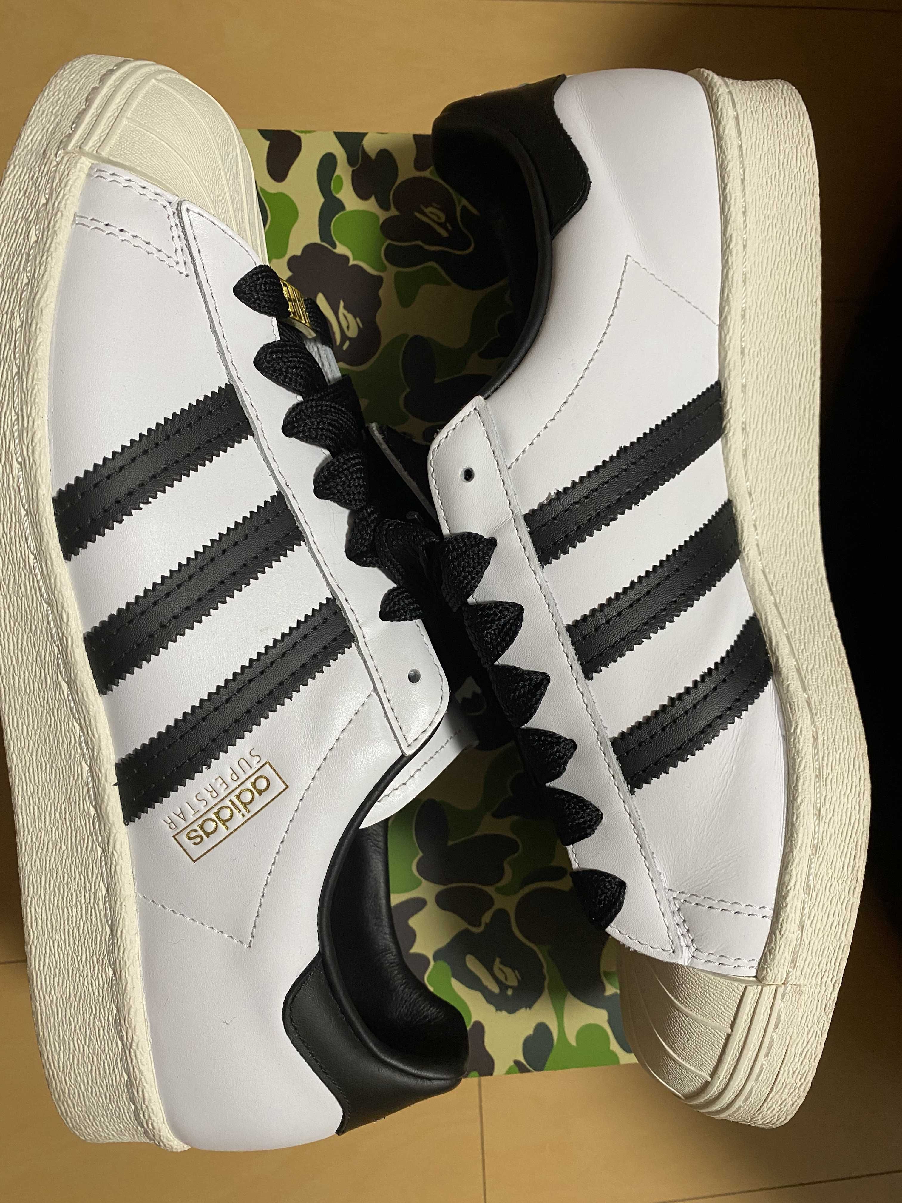 A BATHING APE × adidas Superstar 80s "White/Black"