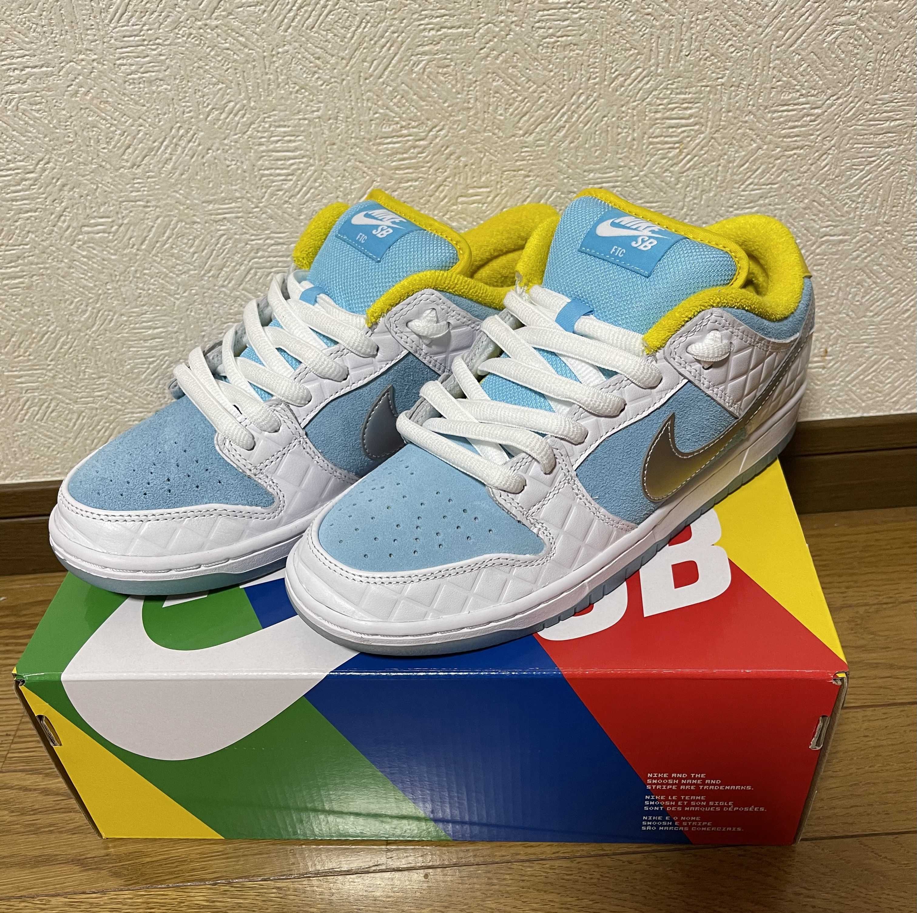 FTC × Nike SB Dunk Low "White/Blue"
