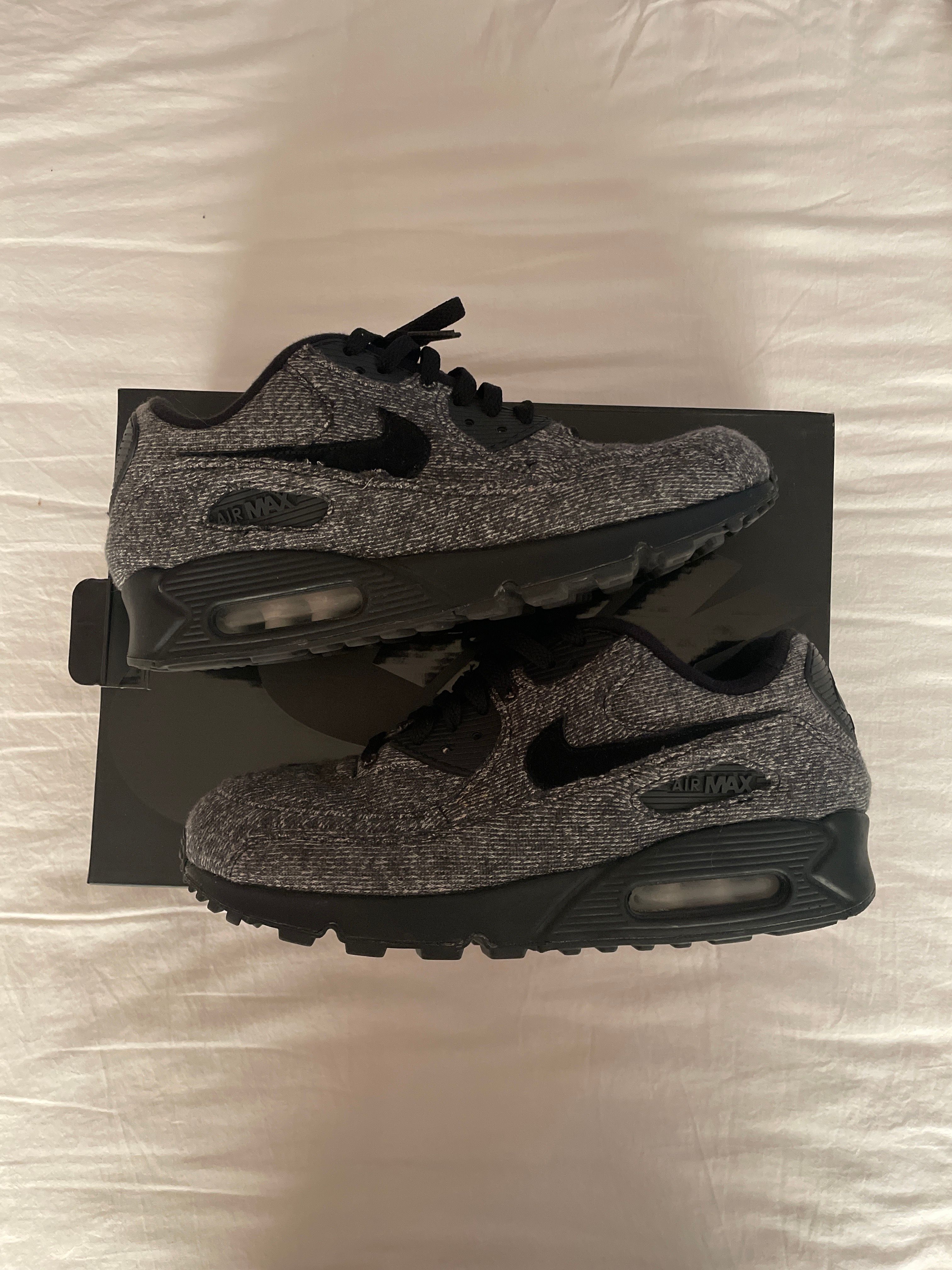 LOOPWHEELER × Nike Air Max 90 "Grey/Black"