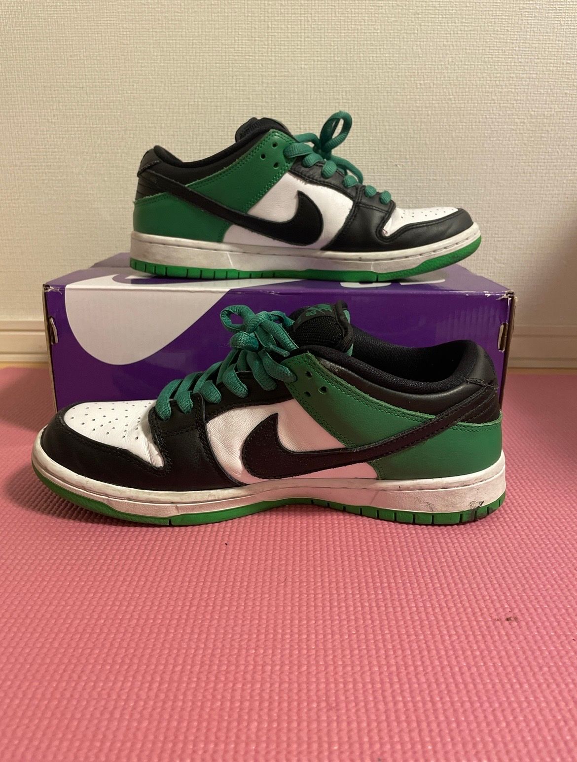 Nike SB Dunk Low Pro "Black and Classic Green"